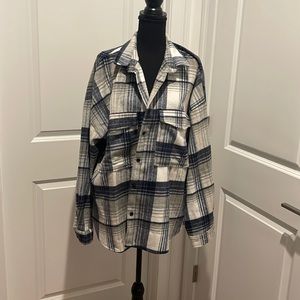 BNWT BALBOA PLAID WOOL BLEND SHACKET